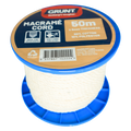 Grunt 6mm x 50m Macrame Cotton Cord White