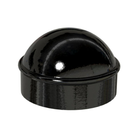 Peak Chain Link Fencing 48mm Black Main Post Cap - Durable Die-Cast Aluminium - Easy Installation - SuperSaverAU - view 1