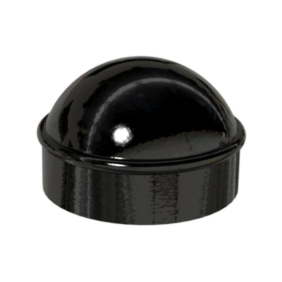 Peak Chain Link Fencing 48mm Black Main Post Cap - Durable Die-Cast Aluminium - Easy Installation - SuperSaverAU - view 1
