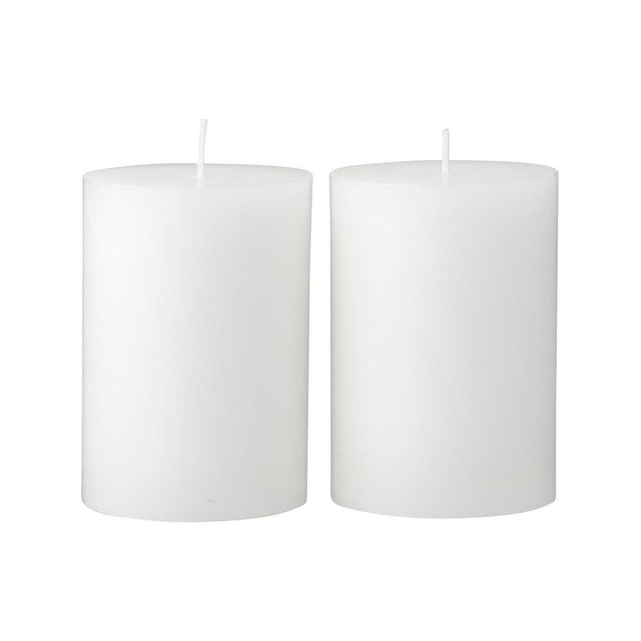 Citronella White Pillar Candle 2 Pack - 10cm - Mosquito Repellent - SuperSaverAU - view 1