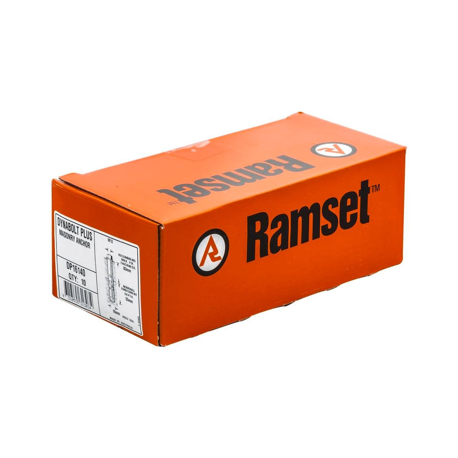 Ramset DynaBolt Plus 16mm x 140mm Gold Steel Masonry Anchor 10 Pack - SuperSaverAU - view 1