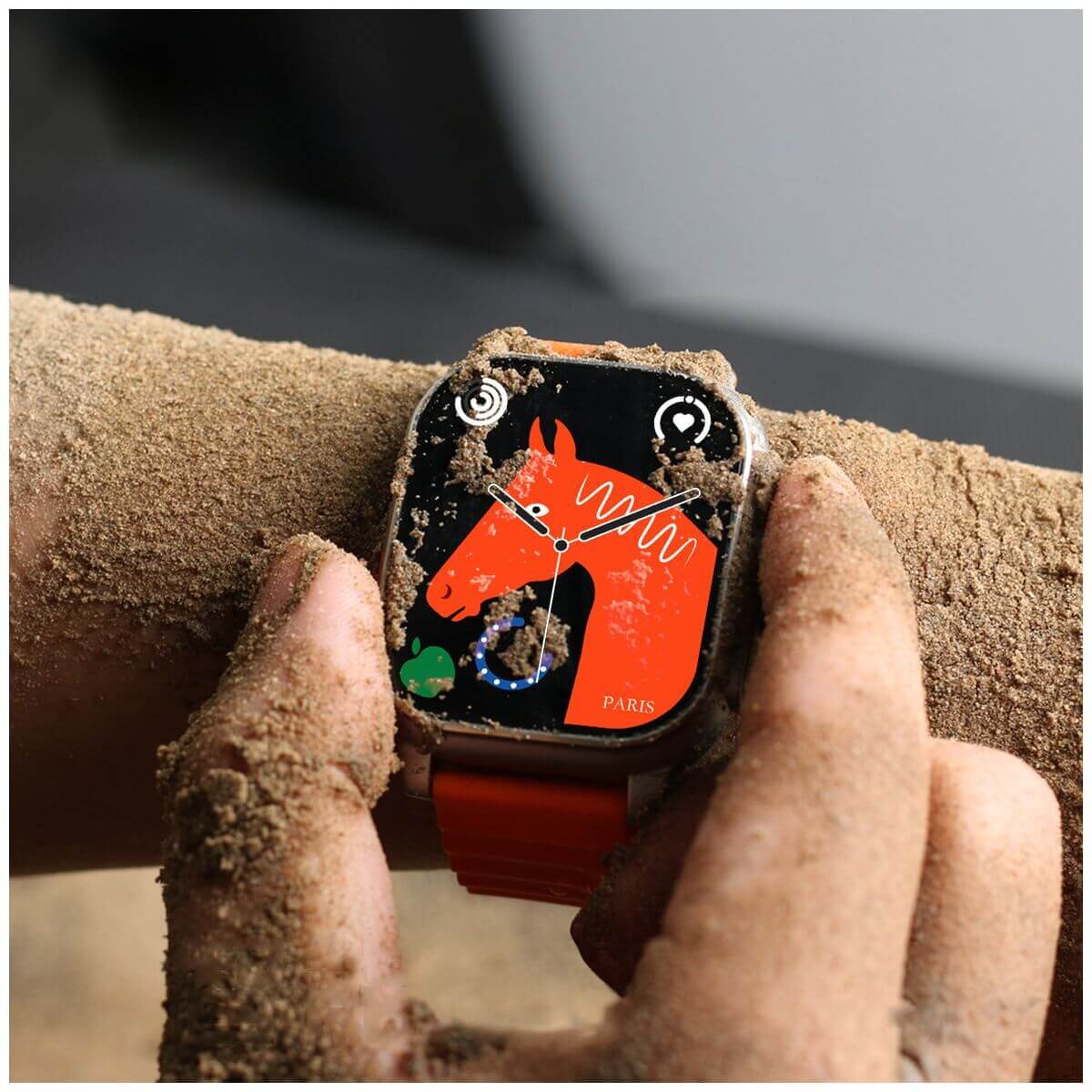 Fitsmart Elite XL smartwatch - AMOLED display, up to 45 days battery life, built-in GPS, orange - 10004977