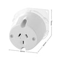 Deta 10 Amp Single Outlet Plug Base Polycarbonate Easy Installation - SuperSaverAU - view 3