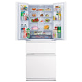 Mitsubishi Electric 442L French Door Fridge - Glacier White Glass, VitaLED Drawer - MR-LX442EX-GWH-A