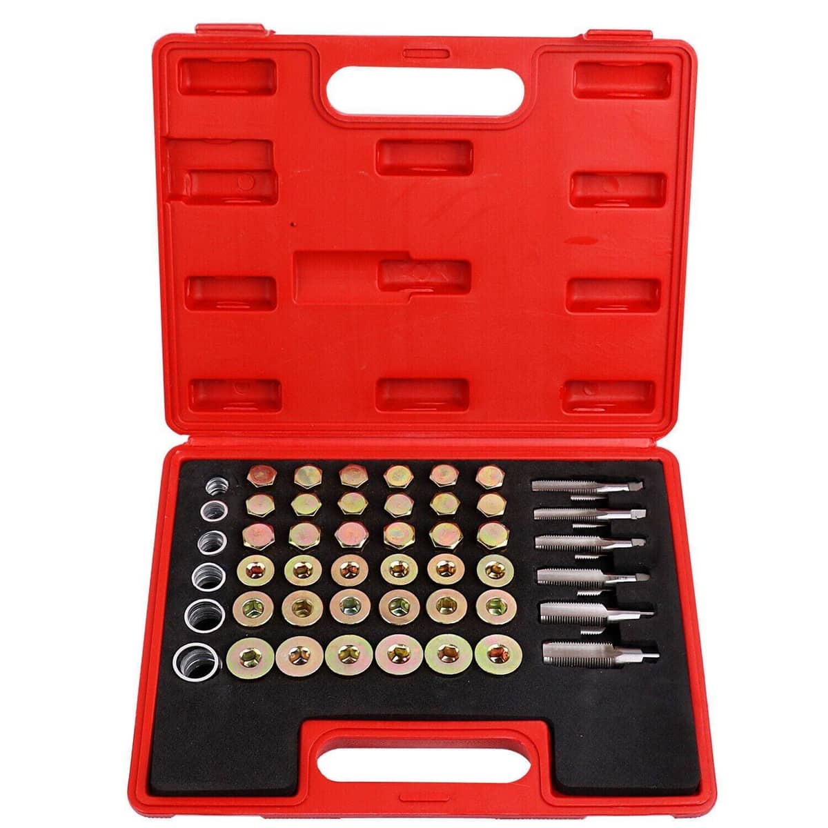 114 Piece Oil Drain Plug Thread Repair Kit, Sump and Gearbox, M13 to M22 Sizes - view 2