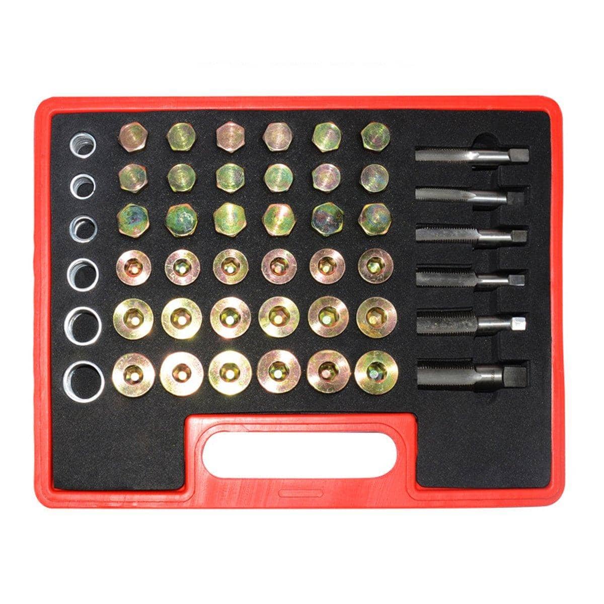 114 Piece Oil Drain Plug Thread Repair Kit, Sump and Gearbox, M13 to M22 Sizes - view 3