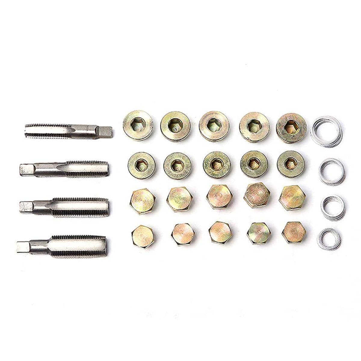 114 Piece Oil Drain Plug Thread Repair Kit, Sump and Gearbox, M13 to M22 Sizes - view 4