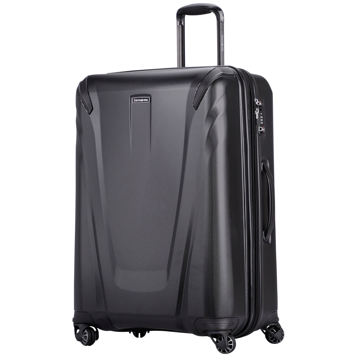 Samsonite Hyperspin Luggage Black, 500x738x330mm, Lightweight, Dual-Sided, Rubber Handles - SuperSaverAU - view 2