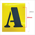 Sandleford 150mm A to Z Stencil Kit - Cardboard - Yellow - 104mm Letter Size - SuperSaverAU - view 2