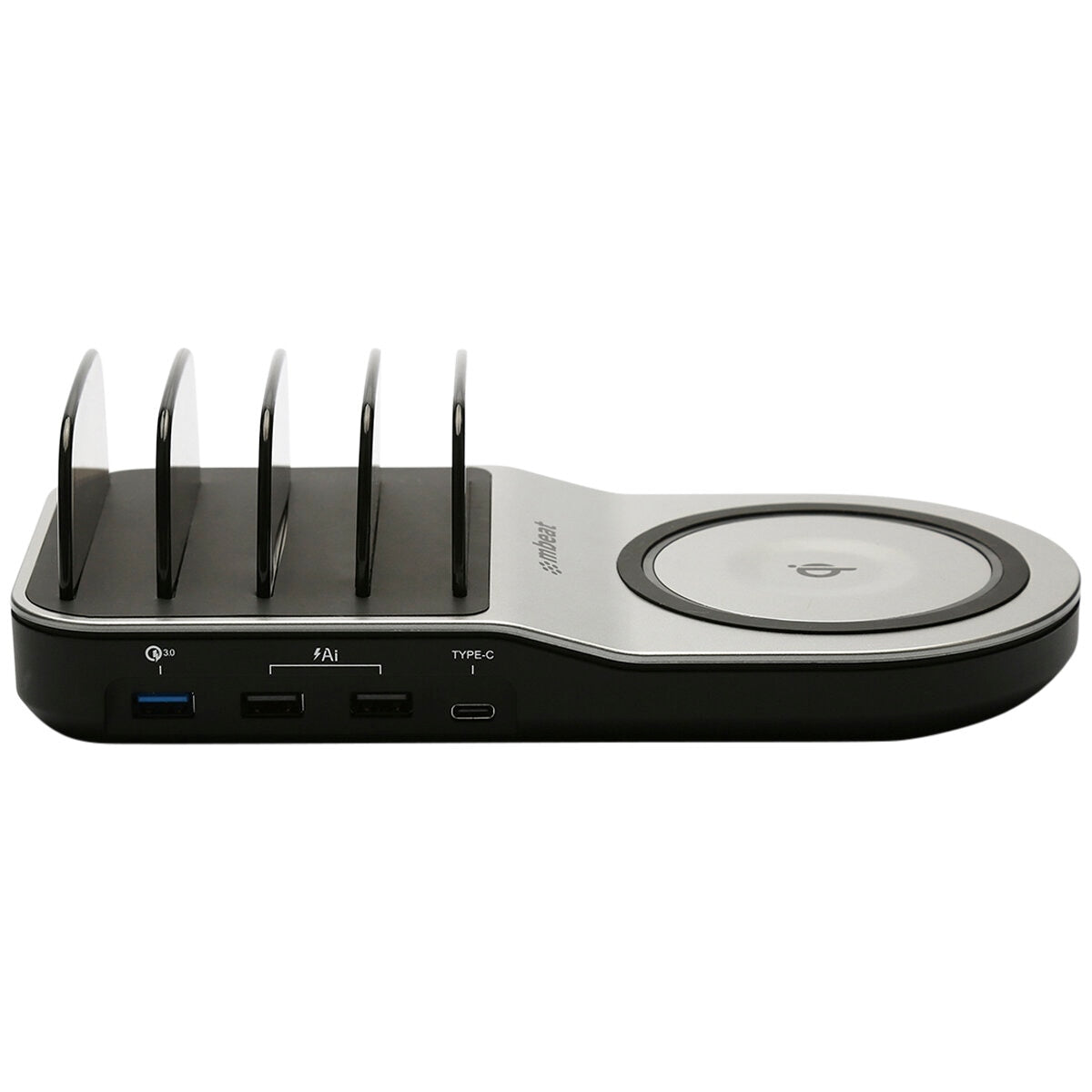 mbeat Gorilla Power 50W Qi Certified Multi-Device USB & Wireless Charging Dock MB-UWC-5K
