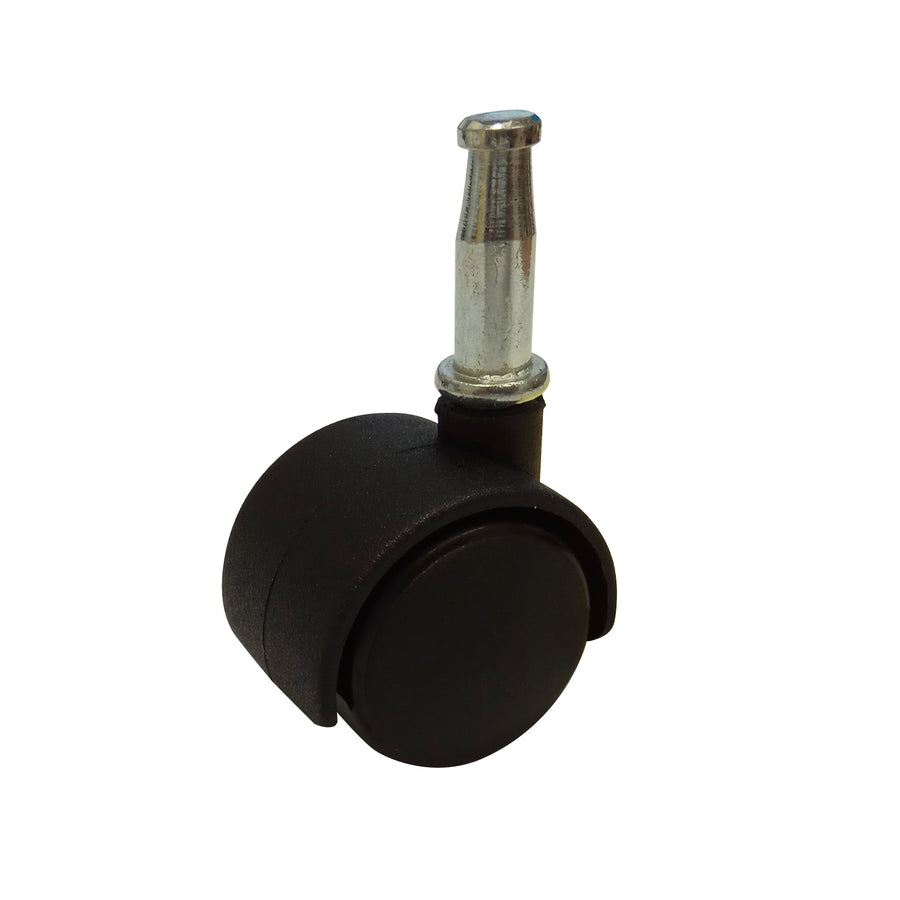 Move It 30mm Hooded Socket Furniture Castor, Nylon Twin Wheel Swivel, 30kg - 2 Pack
