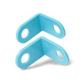 I Create L Shape Brackets 4 Pack - 50mm x 50mm - Blue - Corner Support - SuperSaverAU - view 2