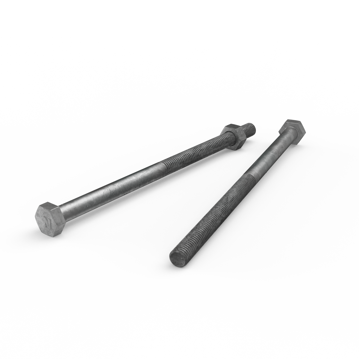 Zenith Hot Dip Galvanised Hex Head Bolts M8 x 150mm 25 Pack Durable - SuperSaverAU - view 3