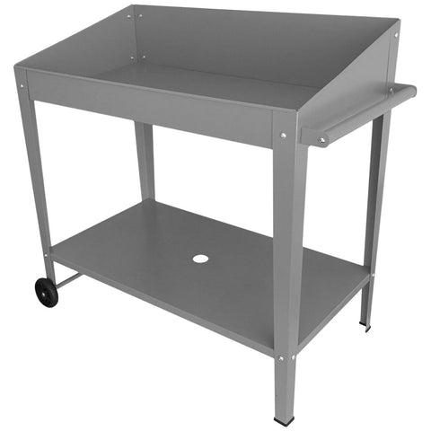 Greenlife Potting Bench Table Slate Grey 100 x 55 x 101cm - SuperSaverAU - view 2