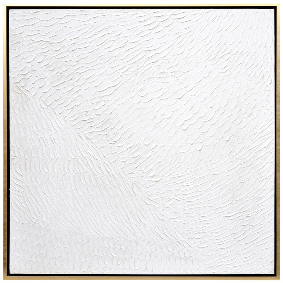 CAFE LIGHTING & LIVING Snow White Canvas Painting 1100x1090mm Gold Frame - SuperSaverAU - view 1