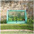 Greenlife Raised Garden Bed Charcoal 120 X 90 x 30cm With Drop Over Greenhouse - SuperSaverAU - view 2