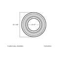 Richmond Unground Flanged Ball Bearing 2 Pack - 1-1/8" x 1/2" - Orange - SuperSaverAU - view 3