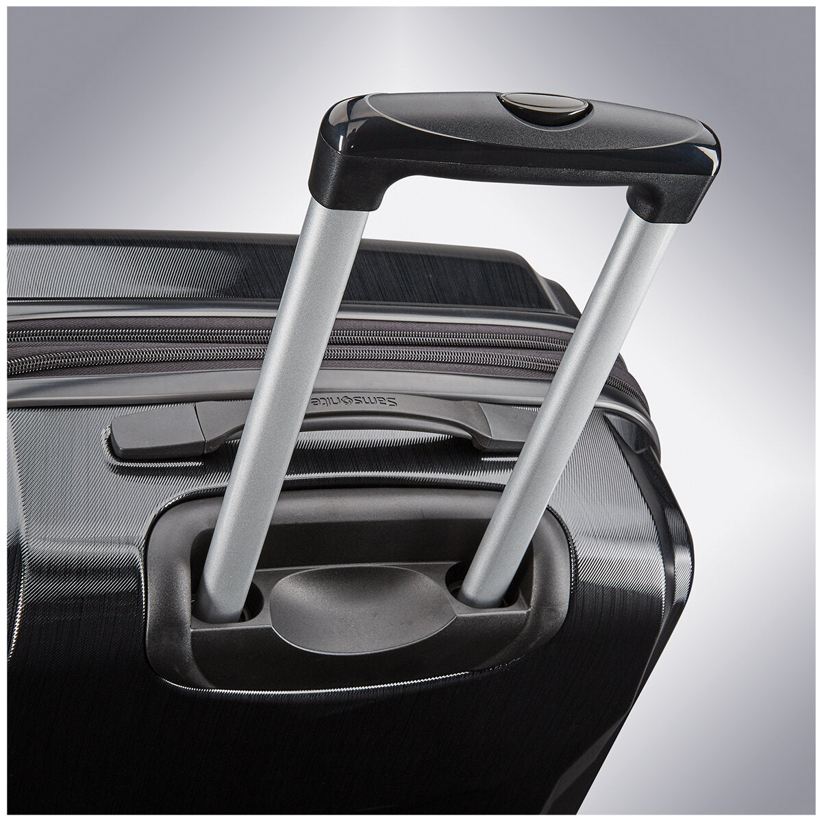 Samsonite Pivot Hub Spinner Luggage Black, 100% Polycarbonate, TSA Locks, 1.5" Expansion - SuperSaverAU - view 4