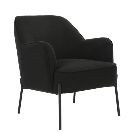 ONEX HuGo Upholstered Armchair Black - SuperSaverAU - view 2