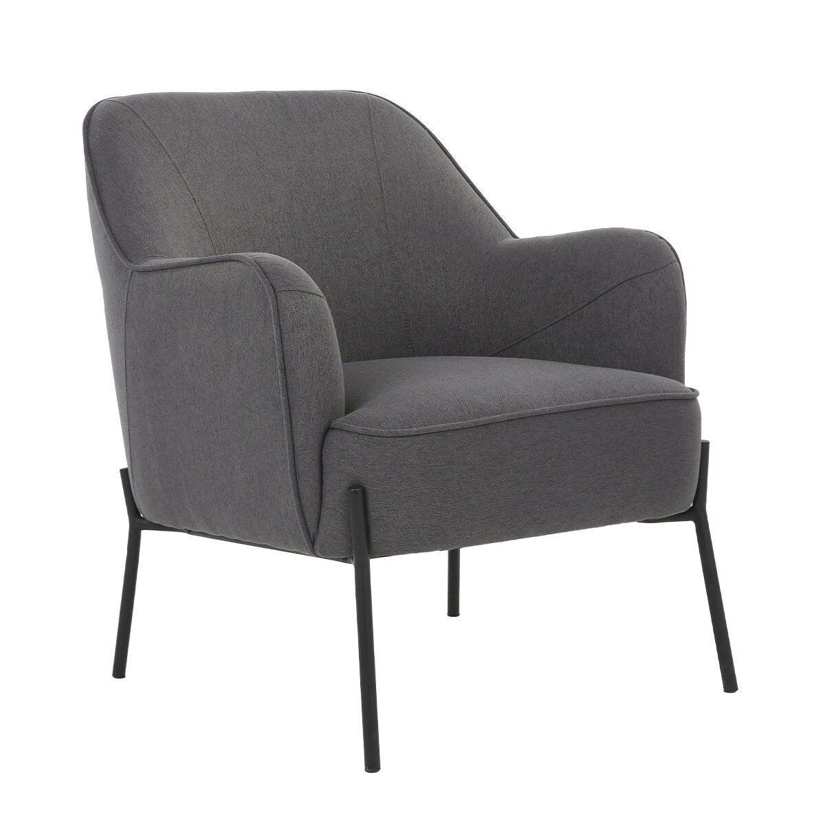 ONEX HuGo Upholstered Armchair Dark Grey - SuperSaverAU - view 2