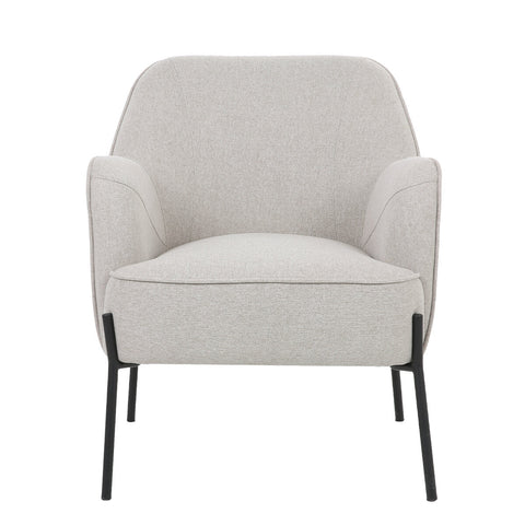 ONEX HuGo Upholstered Armchair Ivory - SuperSaverAU - view 1