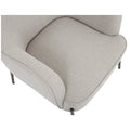 ONEX HuGo Upholstered Armchair Ivory - SuperSaverAU - view 4