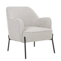 ONEX HuGo Upholstered Armchair Ivory - SuperSaverAU - view 2