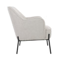 ONEX HuGo Upholstered Armchair Ivory - SuperSaverAU - view 3