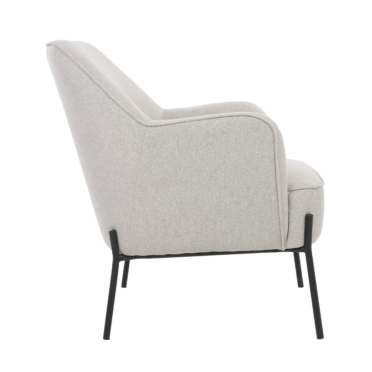 ONEX HuGo Upholstered Armchair Ivory - SuperSaverAU - view 3