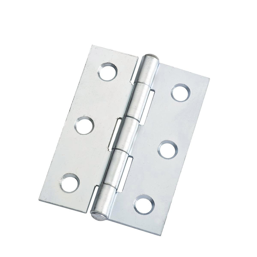 Lane 85mm Zinc Plated Fixed Pin Butt Hinge - 20 Pack - Indoor Use - SuperSaverAU - view 1