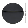 Arlec 4W Black CCT LED Round Exterior Step Light - 110mm x 25mm - Weather-Resistant - SuperSaverAU - view 5