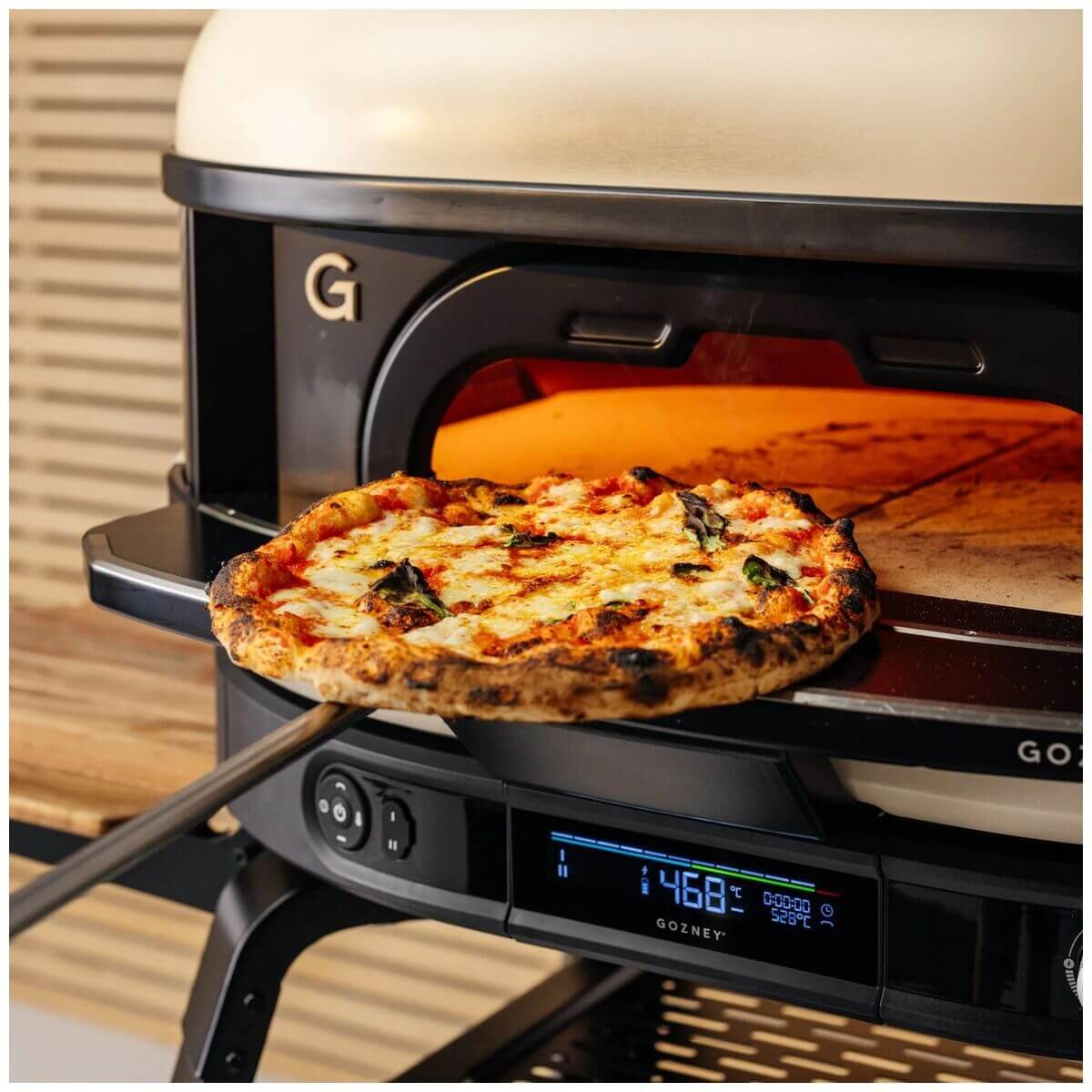 Gozney Dome Gen 2 pizza oven - bone, digital control dock, 30mm cordierite floor - GMPBNAU1625