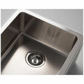 Titan single bowl kitchen sink - compact brushed stainless steel, AISI316 grade - TSSS40