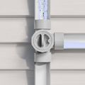 Rain Harvesting 50mm 3-Way Water Diverter, Grey PVC
