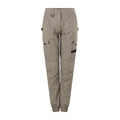 Citeco Women's Khaki Cuffed Cargo Ripstop Pants - Size 12, Stretch Cotton