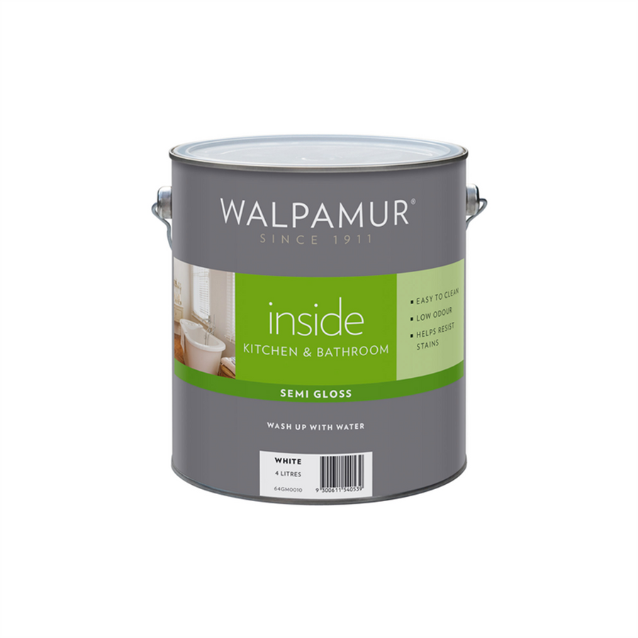 Walpamur Inside Interior Paint - 4L - White - Water Based - Low Odour - SuperSaverAU - view 1