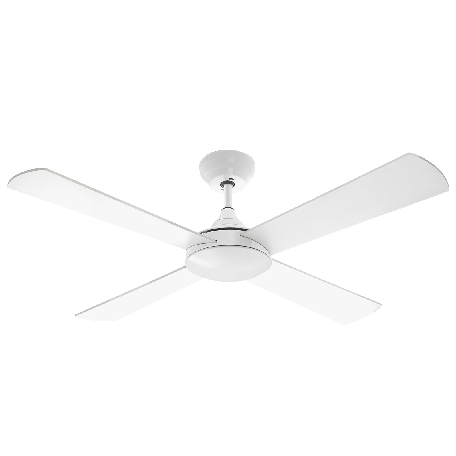 Arlec 130cm White Boston II 4 Blade Ceiling Fan - Remote, 6 Speed, 25W DC, DCF5241
