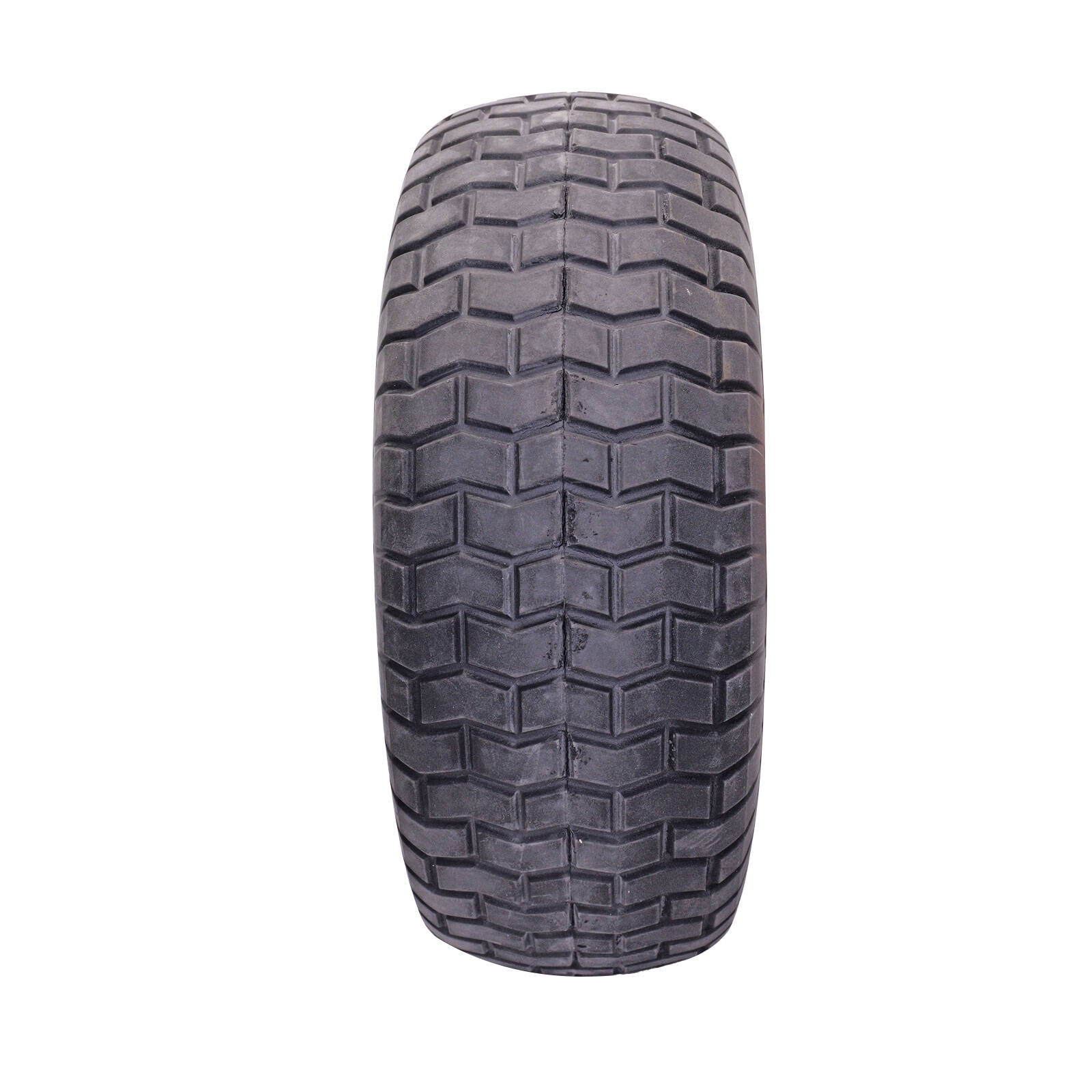 Easyroll 6.5 x 8" Flat Free Puncture Proof Wheelbarrow Wheel, 1" Axle, PU Foam Steel, 150kg