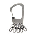 Nite Ize Slide Lock S-Biner KeyRack, 110 x 52mm, Stainless Steel with 5 MicroLocks