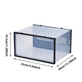 12 Clear Shoe Storage Boxes, Stackable - Black - view 4