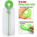 12-In-1 Manual Paper Cutter Creasing Machine Portable Multifunctional Trimmer for Scrapbooking