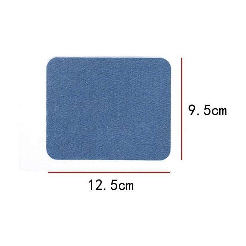 12 Iron-On Denim Repair Patches - Mixed Denim Shades - view 3