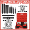 12 Piece Bearing Separator and Puller Set for Gears, Pulleys and Bearings with Carrying Case