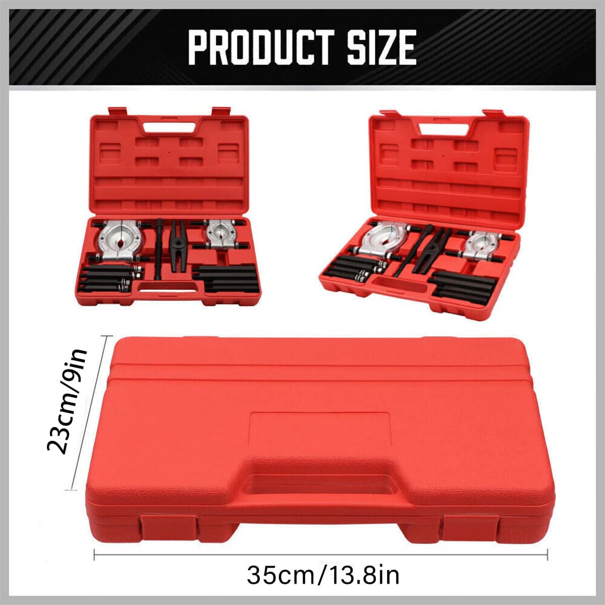 12 Piece Bearing Separator and Puller Set for Gears, Pulleys and Bearings with Carrying Case - view 3