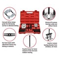 12 Piece Bearing Separator and Puller Set for Gears, Pulleys and Bearings with Carrying Case - view 5