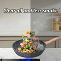 12-Piece Nonstick Stone Coated Cookware Set with Frying Pans, Steamer and Soup Pot - view 4