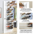 12-Tier Over-The-Door Shoe Rack Hanging Shoe Organiser for Dorms and Closets - view 4
