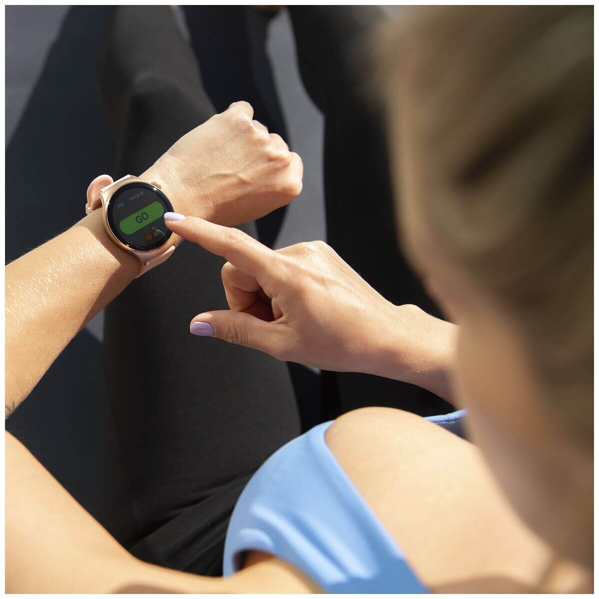 Fitsmart Fusion smartwatch - AMOLED display, built-in GPS, health monitoring, black - 10004975
