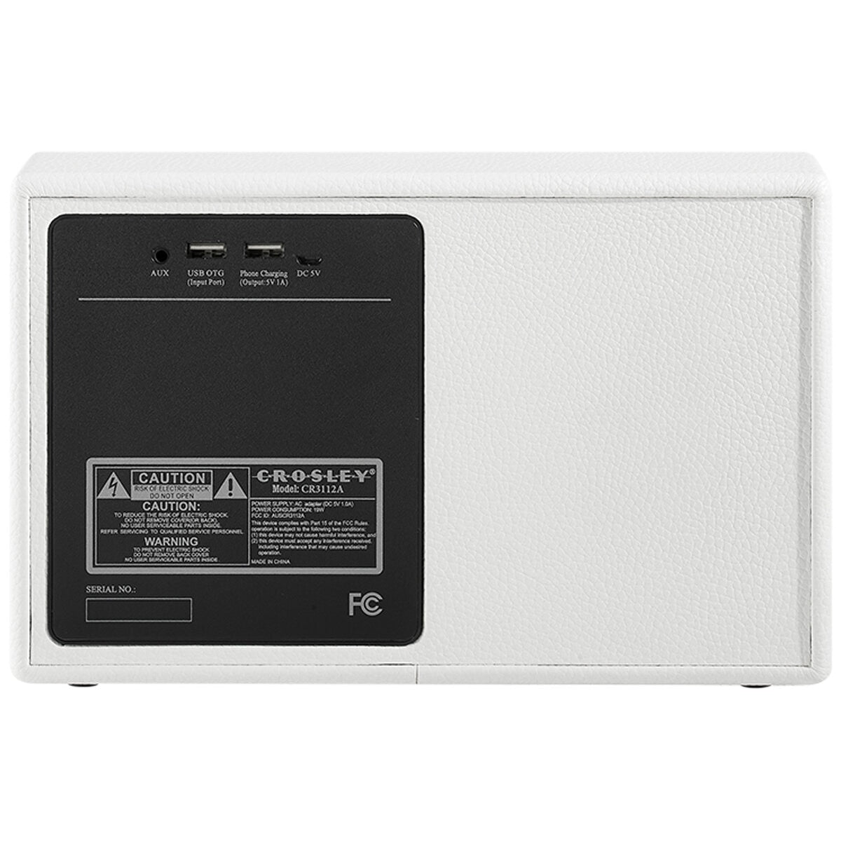 Crosley Montero Bluetooth Speaker, 20 Watt, 8 Hours Play, USB Port, White - SuperSaverAU - view 4