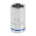 Trojan 15mm Socket 1/2" Drive Chrome Vanadium 12 Point